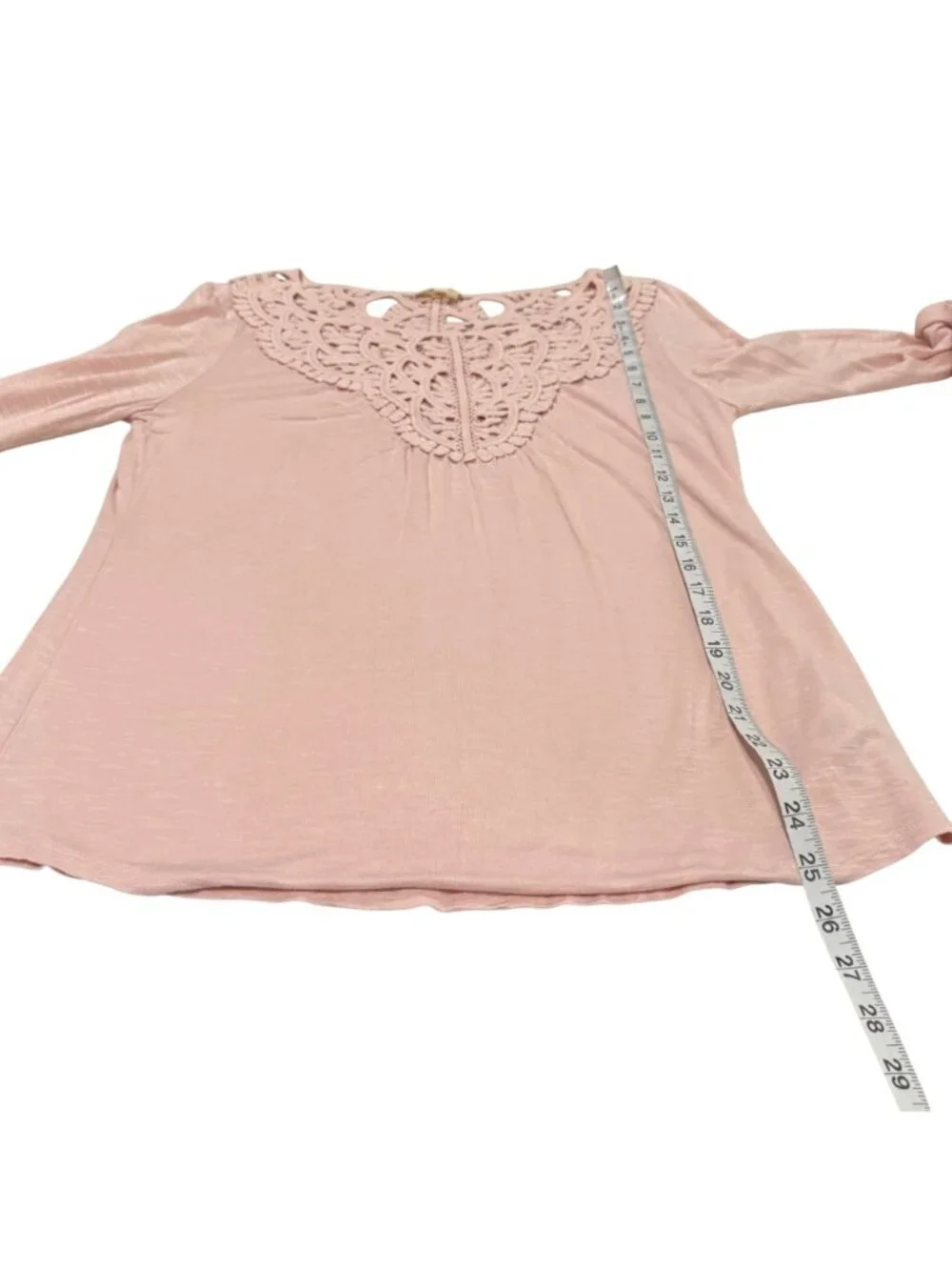Anthropologie Meadow Rue Bobbin Lace Long‎ Sleeve Top Size M